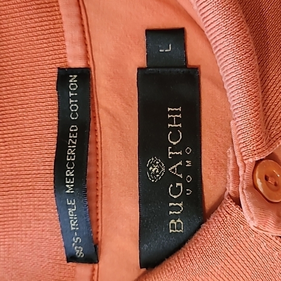 Bugatchi Vomo Men's Longsleeve Orange Size Large - Picture 7 of 10